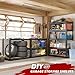 REIBII 2020LBS Storage Shelves 5 Tier Garage Shelving Heavy Duty Adjustable Garage Shelves, Utility Rack Shelf, Shelving Units for Storage Warehouse Pantry Closet, 35.5
