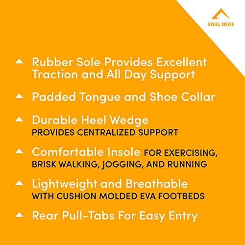 Steel Edge Walking Shoes for Women, Solid Rubber Arch Support Shoes for Women, Comfortable Insole Women's Shoes, Mesh Fabric Running Shoes for Women, Trail Specific Design Shoes Black - Thumbnail 2
