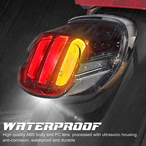 Nthreeauto Led Brake Tail Light Rear Turn Signal Taillights Dot Approved Motorcycle Running License Plate Stop Lights Compatible With Harley Dyna Sportster Road King Electra Glide Fat Boy Softail #TOP2