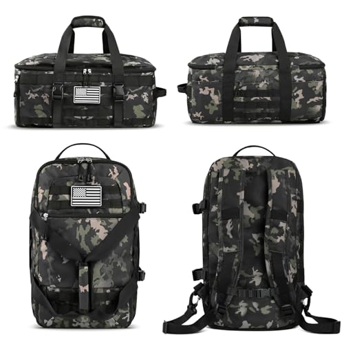 Image of Gym Bags for Men, Tactical Duffle Bag with Shoe Compartment