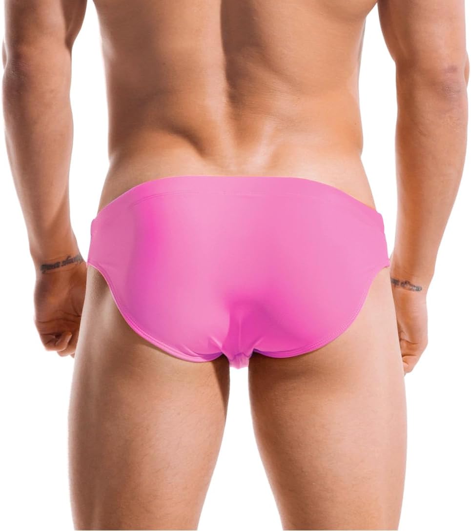 AIMPACT Mens Vintage Swim Briefs Sexy Bikini Swimwear Quick Dry Retro Swimsuit with Drawstring - Image 3