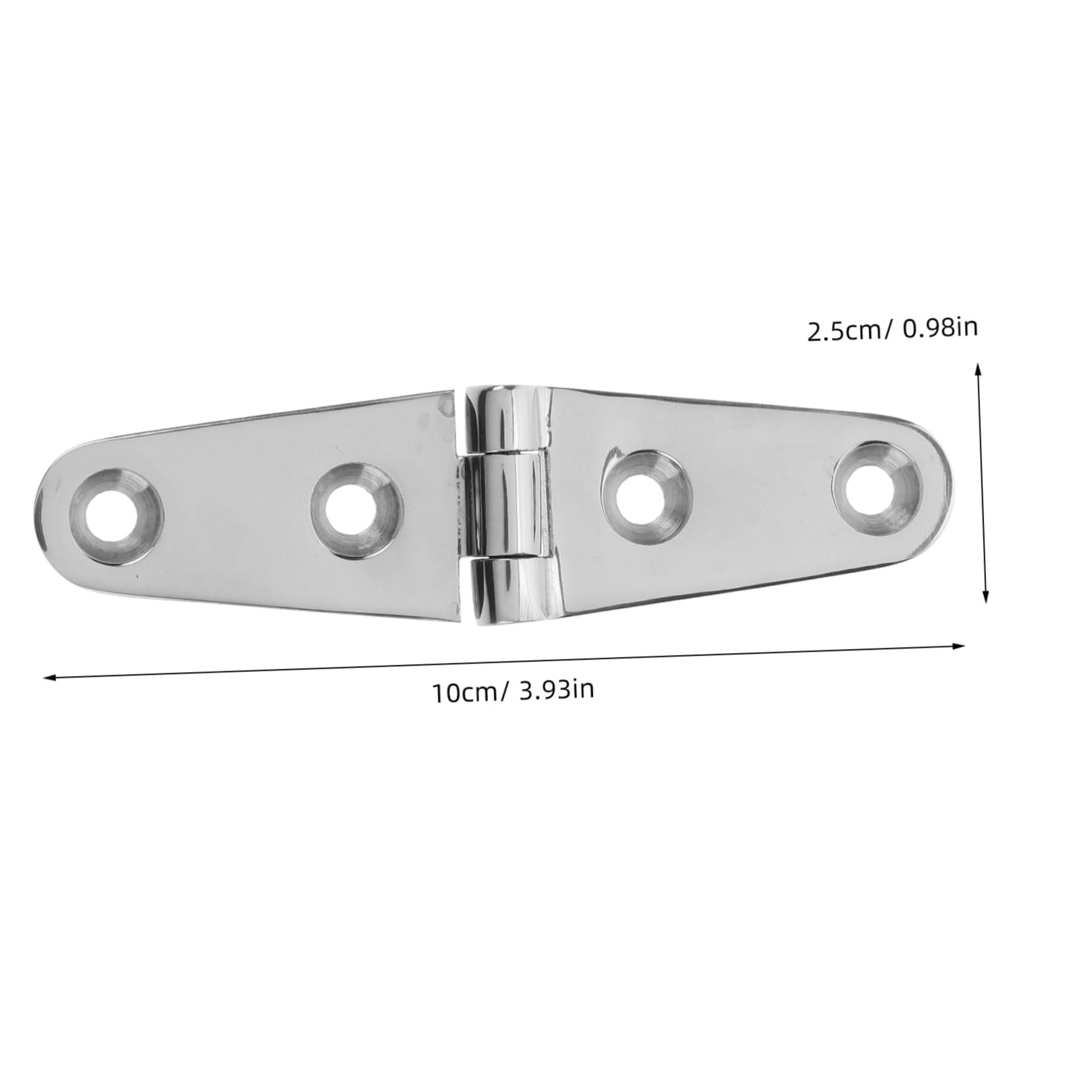 LALAFINA Stainless Hinges Marine 2pcs Boat Hinges Marine Boat Seat Stainless Steel
