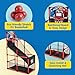 JOYIN Red Arcade Basketball Game Set, Indoor Basketball Hoop for Kids 3 to 12 Years Old, Easy Set Up Sports Toy with 4 Balls, Gifts for Boys and Girls