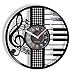 Orologio da parete con disco CD in vinile, con LED vintage e retrò, idea regalo per pianoforte