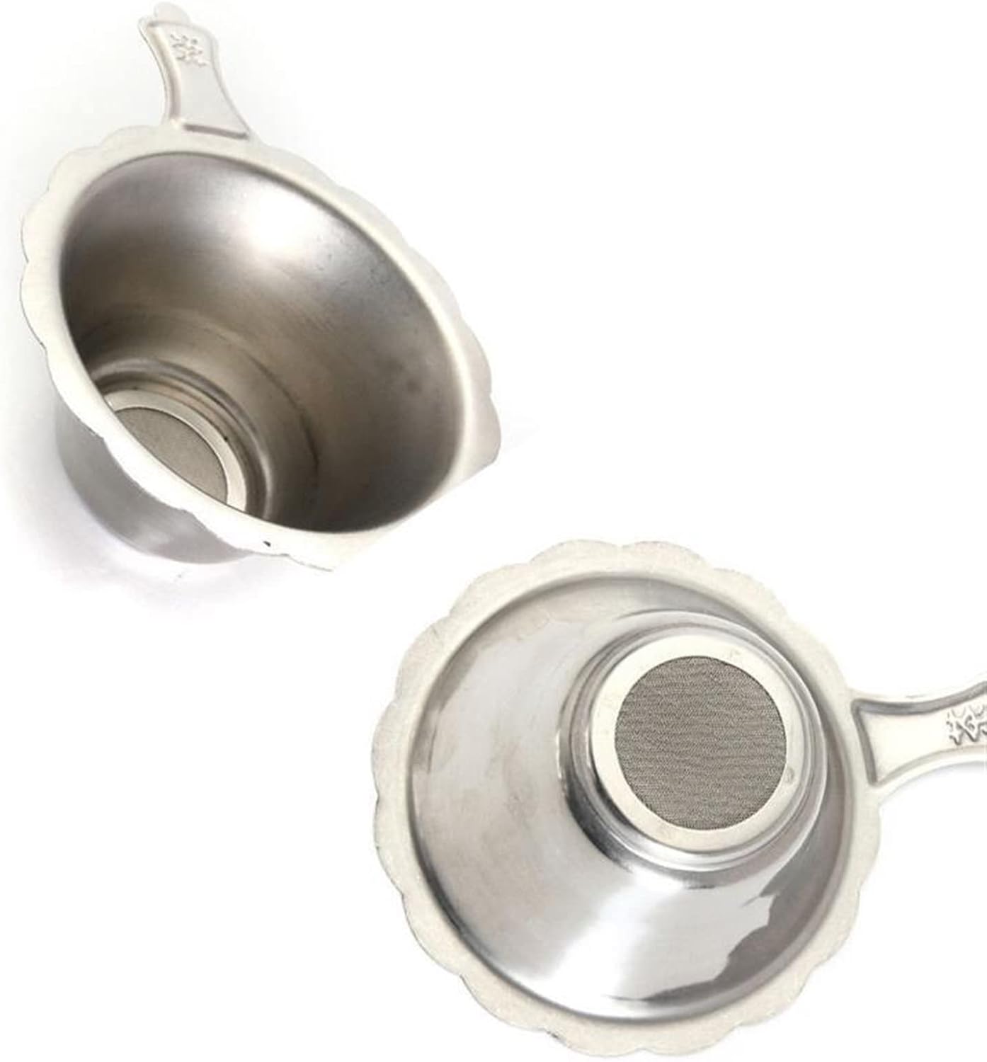Tea Filters Reusable Stainless Steel Tea Infuser Basket Double-Layer Fine Mesh Tea Strainer Filters Loose Tea Leaf Kitchen Drinkware Filter