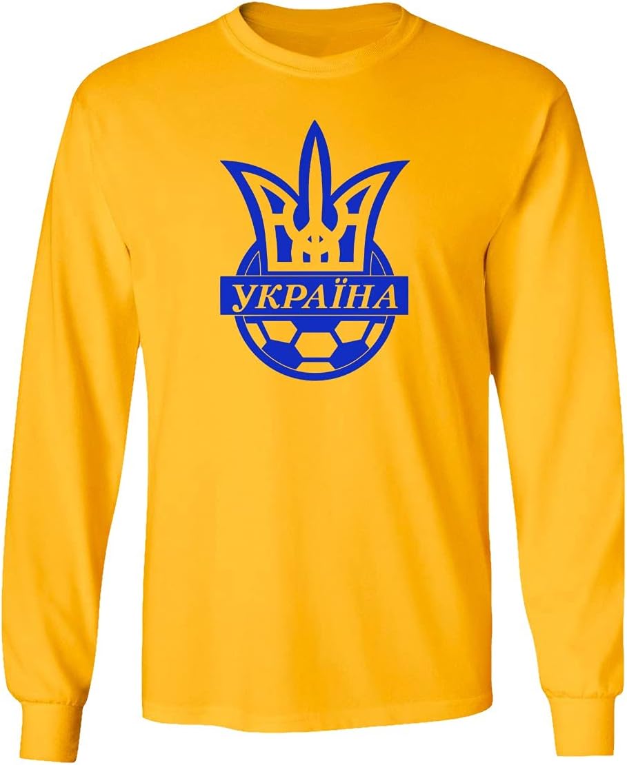 Flaura European Soccer 2020 Ukraine #8 Ruslan MALINOVSKYI Jersey Unisex Long Sleeve Tshirt