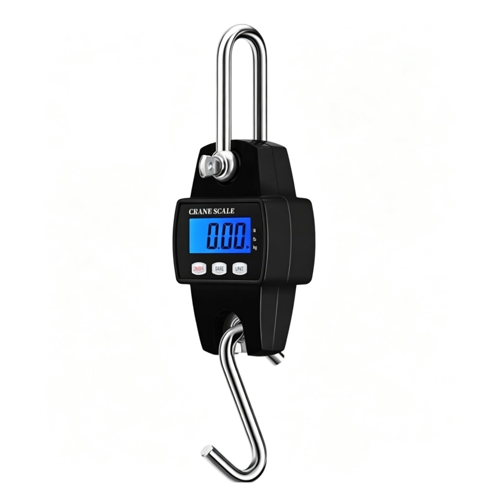 JVDDI Digital Hanging Scale Industrial Digital Crane Scale, 300kg Metal Handheld Hanging Hook Heavy Duty Crane Hook(Nero)