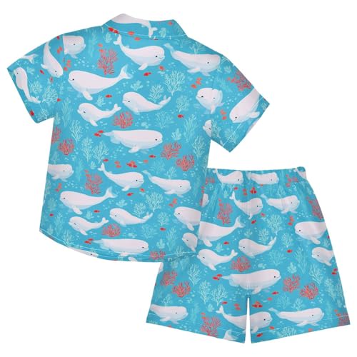 Image of Boccsty Red Strawberry Boy Summer Shorts Sets Hawaiian Toddler Boys T-Shirt & Pants 2 Pcs 3T-10T