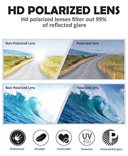 GUKOO UV400 Occhiali Ciclismo Polarizzati con