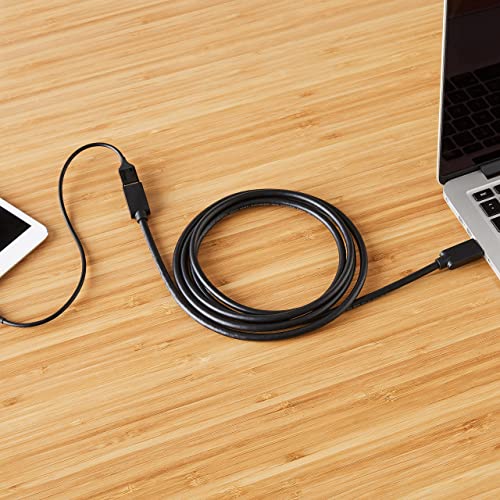 Amazon Basics Cable alargador USB-A 3.0 tipo macho a tipo A hembra (2 m), Negro
