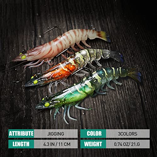Image of TRUSCEND Duramax Pre-Rigged Saltwater Fishing Lures with BKK Jig Hooks, Easy Catch 10X Tear-Resistant TPE Soft Swimbait for Redfish Grouper Striper Bass Trout Crappie Walleye, Weedless Freshwater Bait