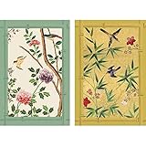 Caspari Chinese Wallpaper Playing Cards in Blue - 2 Decks Included