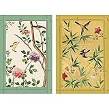 Caspari Chinese Wallpaper Playing Cards in Blue - 2 Decks Included