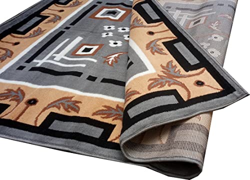 Image of Home Decore Acrylic Carpet for Your Living Room & Drawing Room Aywhere in Your Home (90x150 Black Colour)- 3x5 Feet