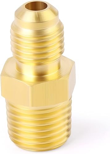 Miniatura 5 de GASHER 2 piezas de accesorios de tubo de latón de metales, media unión, 12 "flare x 12" Flare macho accesorios de tubería