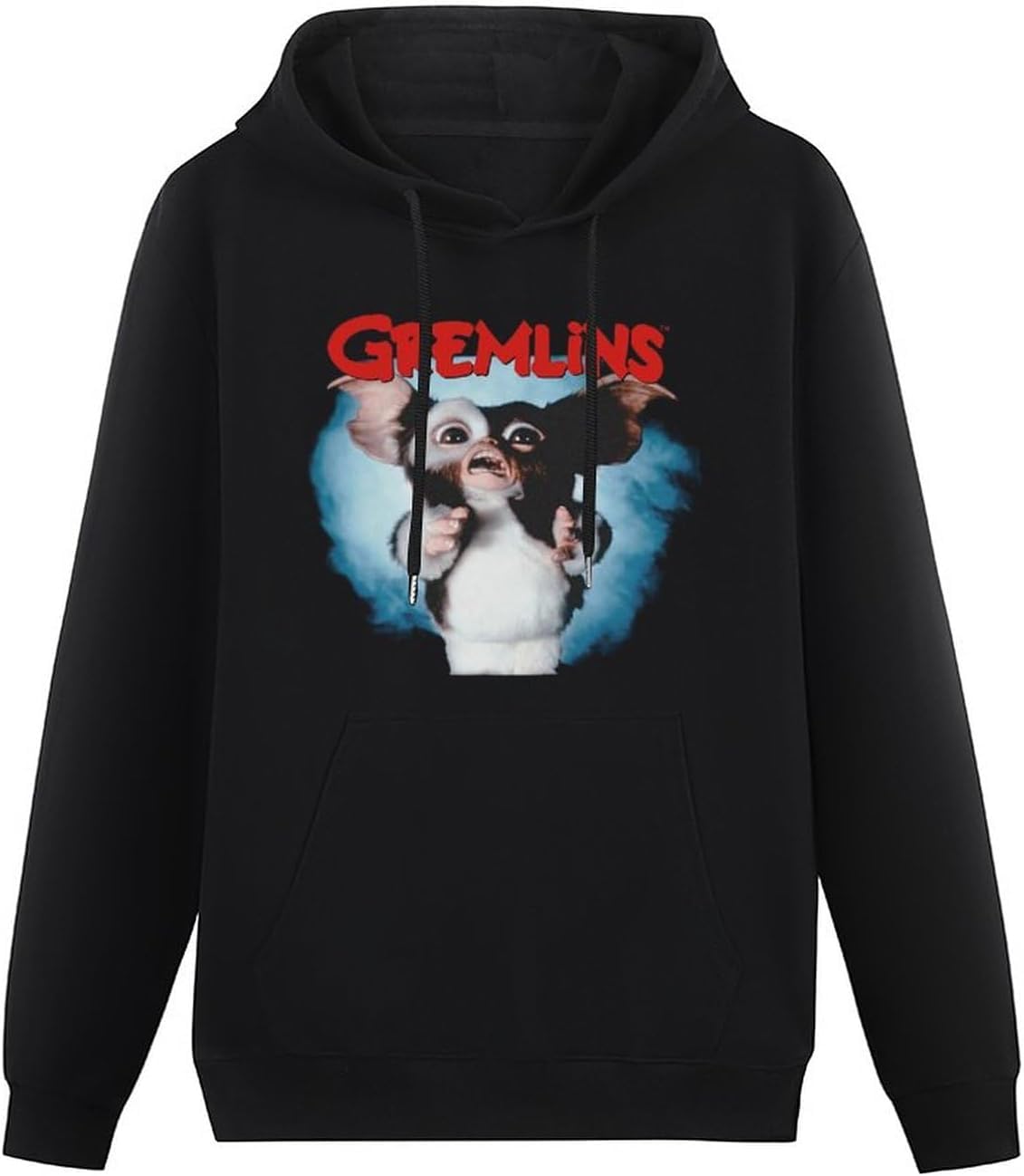Caipiao Unisex Black Gremlins Gizmo Merchandise Men's Hoodie Graphic Sweatshirt Size L