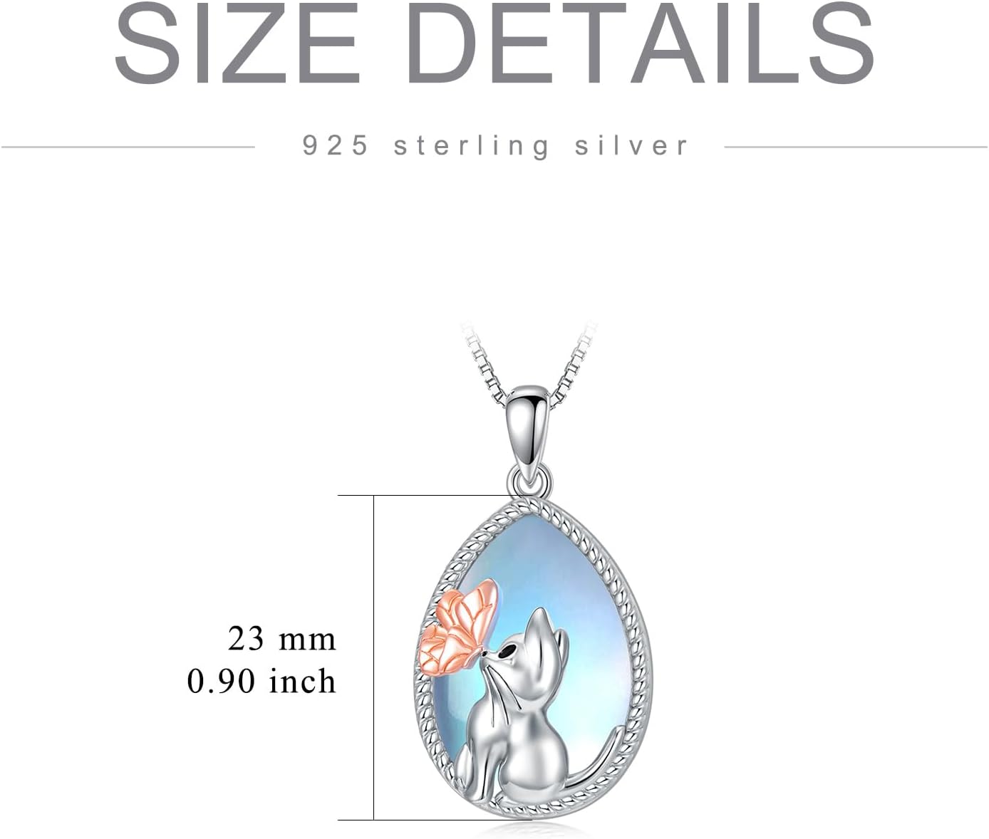 Animal Necklace for Women Mother 925 Sterling Silver Goat/Hedgehog/Guinea Pig/Sloth/Cat/Jellyfish/Axolotl/Sea Turtle/Rabbit Jewelry Gifts for Animal Lover Birthday Christmas Mother's Day - Image 6