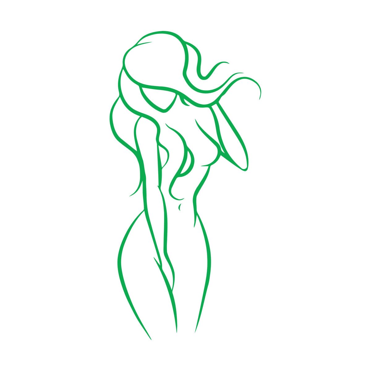 Vinyl Wall Decal Beautiful Sexy Woman Wall Art Stickers Home Decor Washroom Wall Decoration Private Space Vinyl Sticker Small - 28x56cm