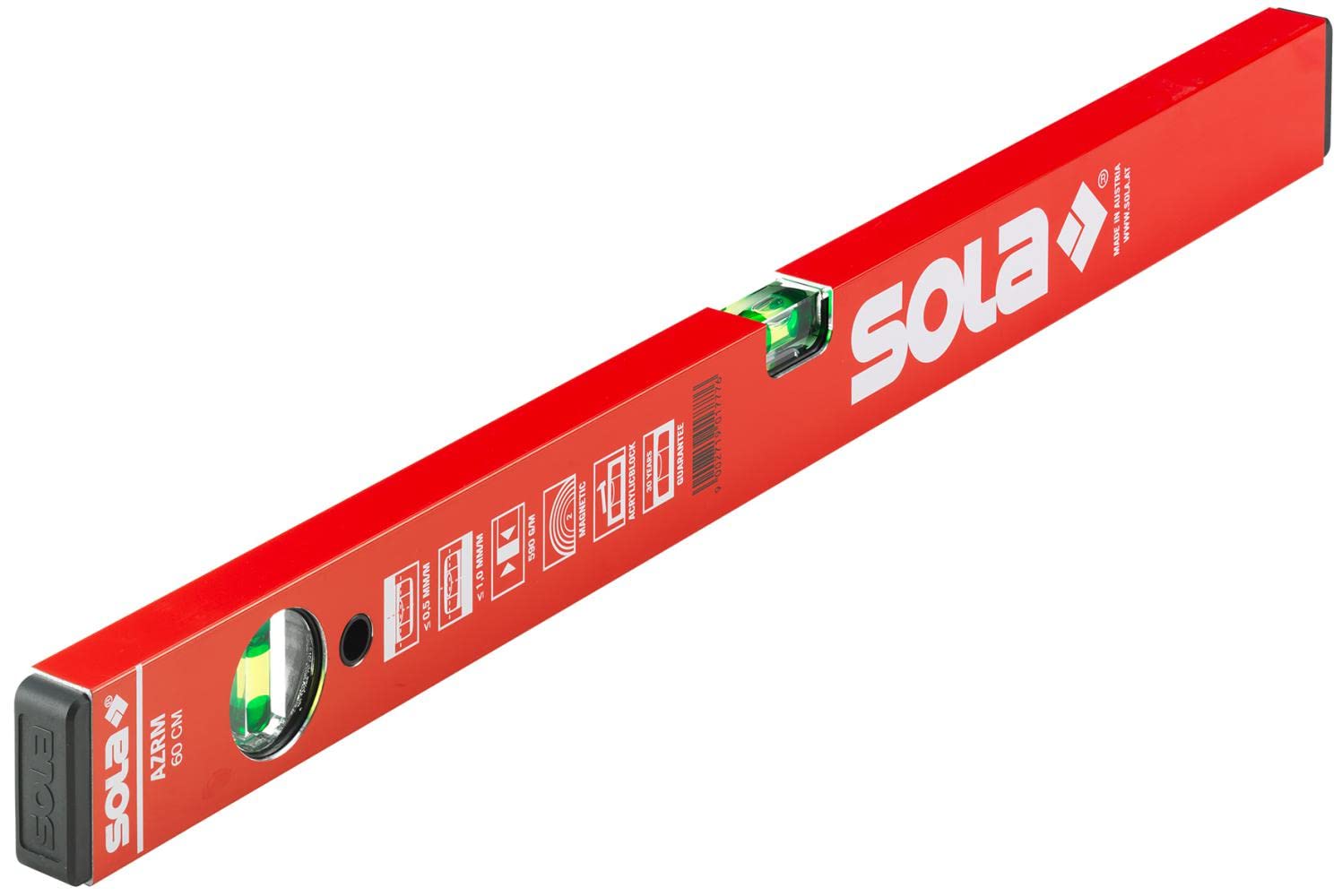 Livella A Bolla Magnetica SOLA AZM80 - Profilo Tubolare, 800 Mm, Perfetta Per Lavori Di Precisione