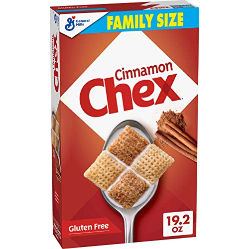Cinnamon Chex Breakfast Cereal, Homemade Chex Mix Ingredient, Family Size, 19.2 oz