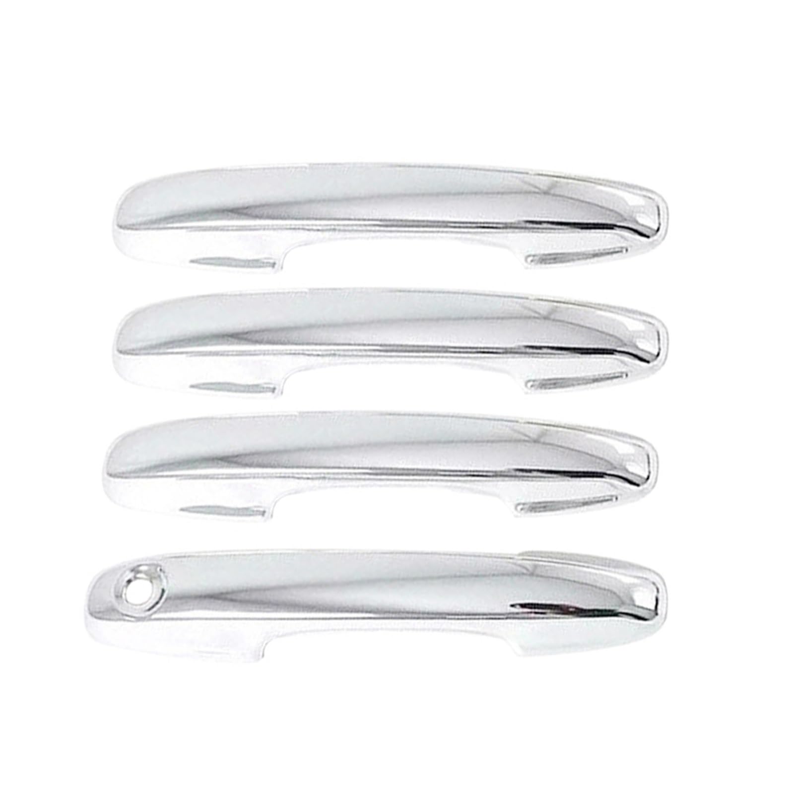 Xdworuw for Kuga for Escape 2020 2021 Car Styling Accessories Carbon Fiber/Chrome Car Exterior Door Handle Cover Trim Door Handle Exterior Cover(Chrome)