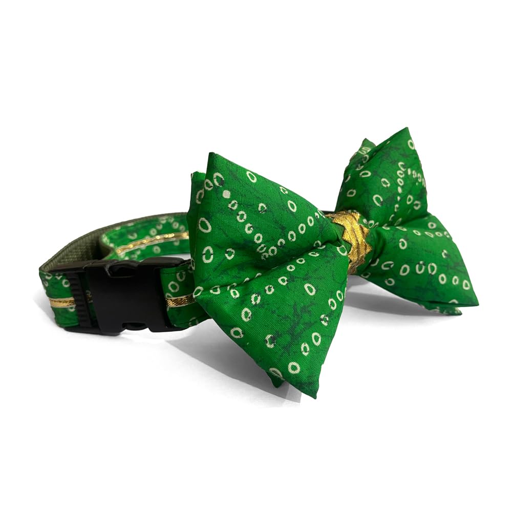 That Dog In Tuxedo Festive Silk Adjustable Dog Bow Tie Collar - Bandhan Collection Pet Bowtie (Size - M-L) (B07NPMF5PB) Amazon Price History, Amazon Price Tracker