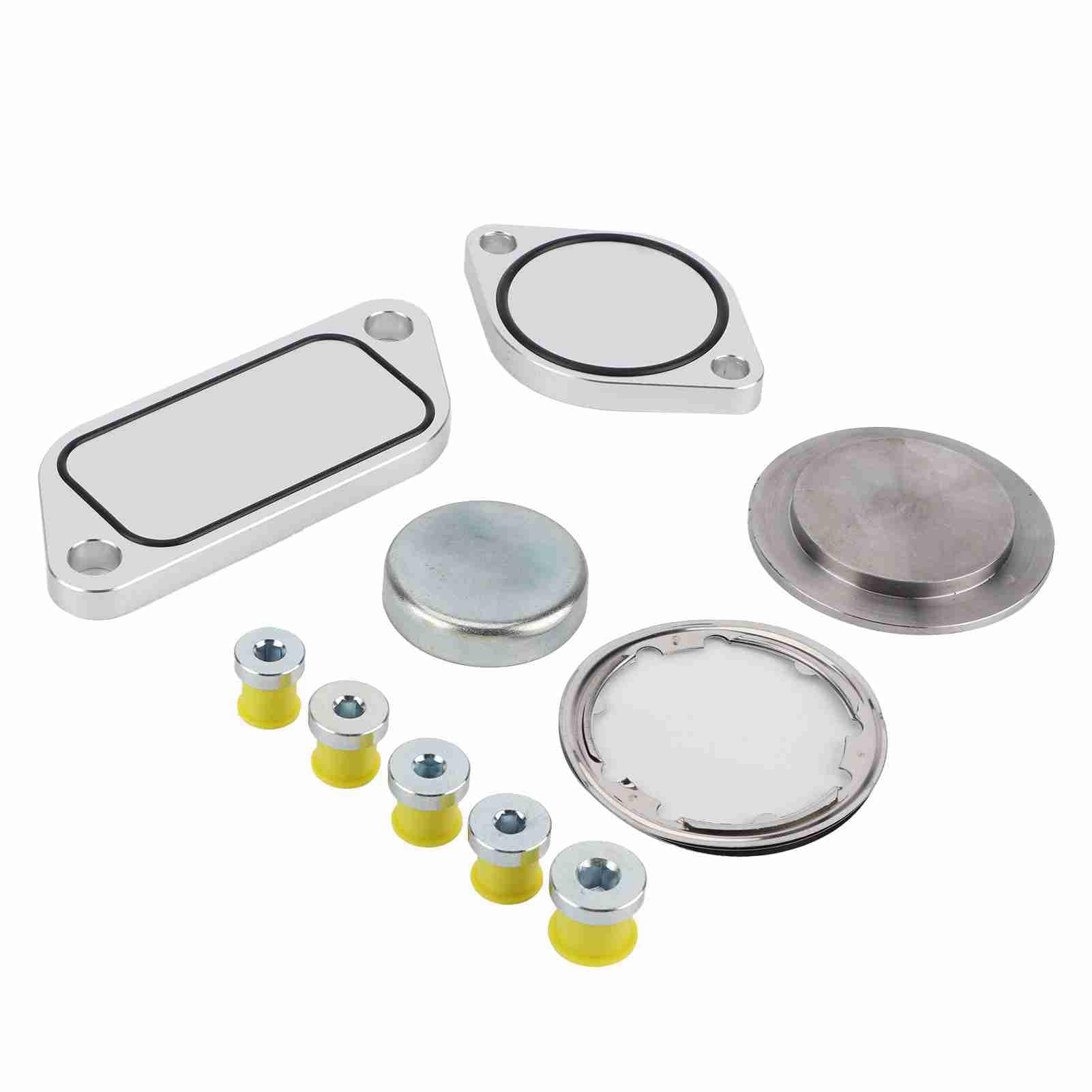 Akozon Zestaw Wtyków EGR 5 Sztuk Uszczelek Gumowych z Aluminium dla ISX 15