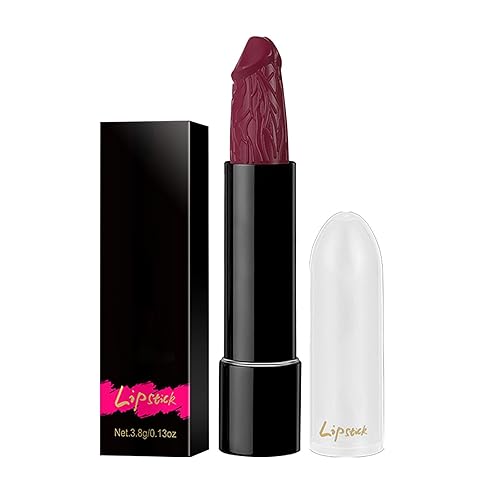 Divertido lápiz labial creativo cabeza mate aterciopelado brillo labial hidratante larga duración alta pigmentación lindo tinte labial