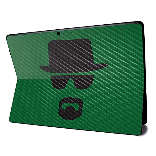 Image of MightySkins Carbon Fiber Skin for Microsoft Surface Pro X - Breaking Badass | Textured Carbon Fiber Finish | Easy to Apply, Remove, and Change Styles | Made in The USA