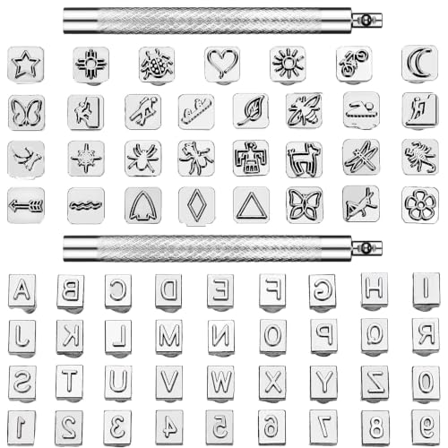 WILLBOND 70-Piece Leather Stamping Kit