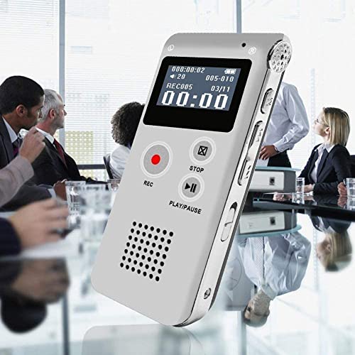 Digital Voice Recorder, Mp3 Dictaphone With Playback, Rechargeable Tape Dictaphone Recorder For Lectures, Meetings, Interviews, Mini Audio Recorder, Mp3 Player (16Gb) #TOP6