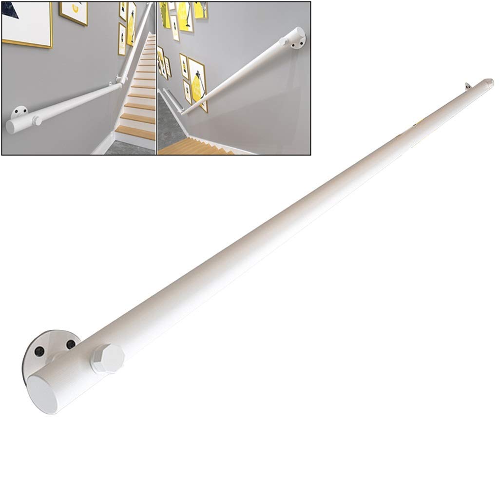 LWJSOCP Solid Wood Staircase Handrail Kit with Non Slip Safety Rail Brackets Indoor Banister Rail for Stairs 100cm/40inch