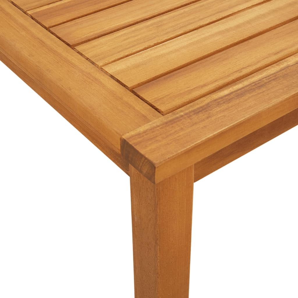 Set da bistrot per esterni in rattan con cuscini, set di mobili da giardino, tavolo e sedie da balcone per patio con tavolino da caffè, set da bistrot da 3 pezzi Polyrattan beige e legno di acacia