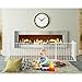 Costzon Baby Safety Gate, 6-Panel Fireplace Fence, Foldable Pet Gates for Easy with Add/Decrease Panels, Portable Wide Barrier Gate with Multiple Shapes for Child & Pet (White, 6-Panel)