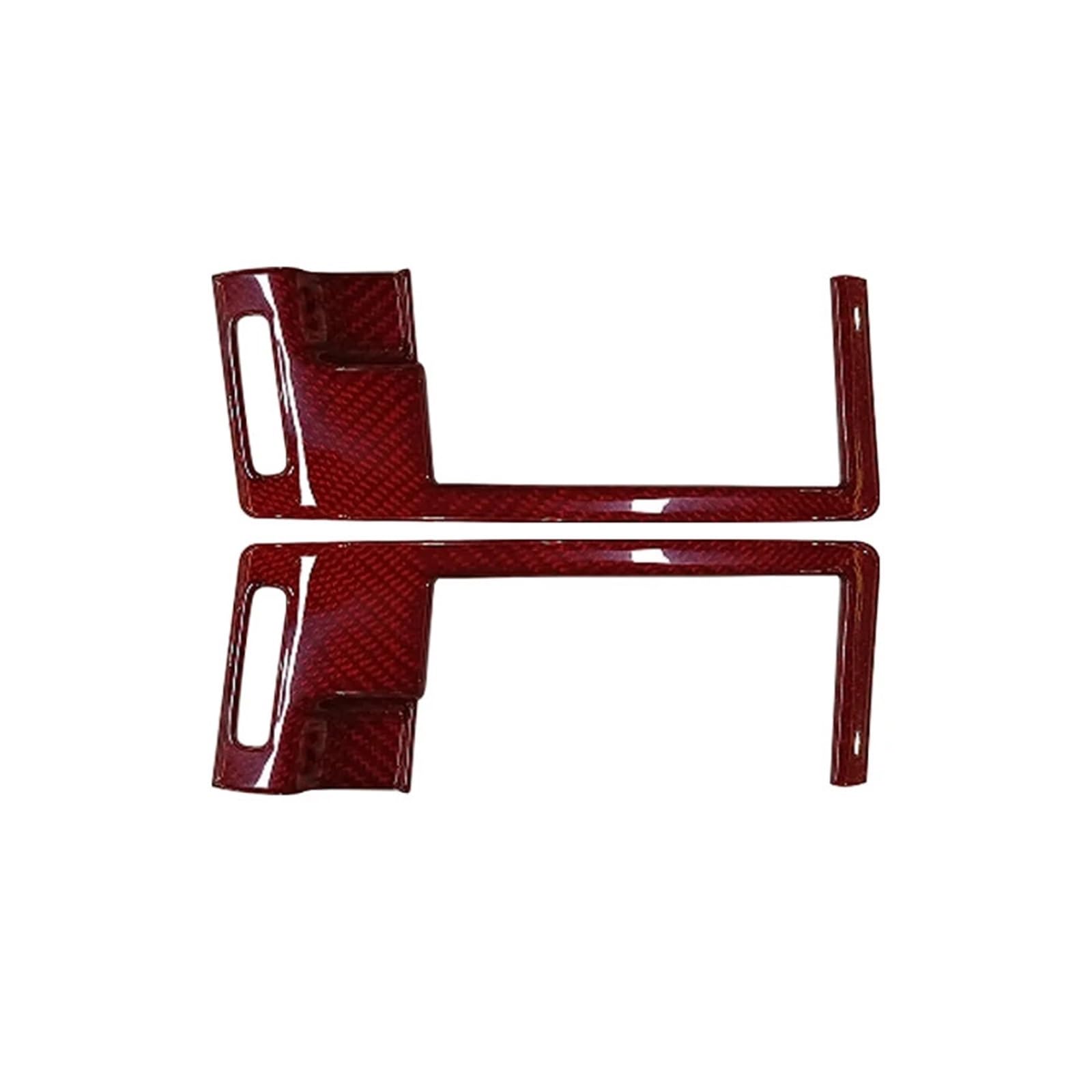 VNHLOTVJL 2pcs Car Center Console Air Vent Cover Interior Modification AccessoriesCompatible for Nissan 350Z 2003-2006 Real Carbon Fiber(Red Carbon Fiber)