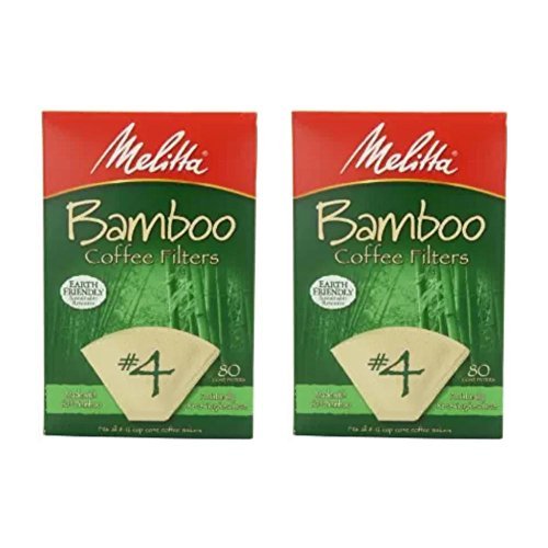 Melitta Bamboo Coffee Filters, 4, 80Count Boxes (Pack of 2) Amazon