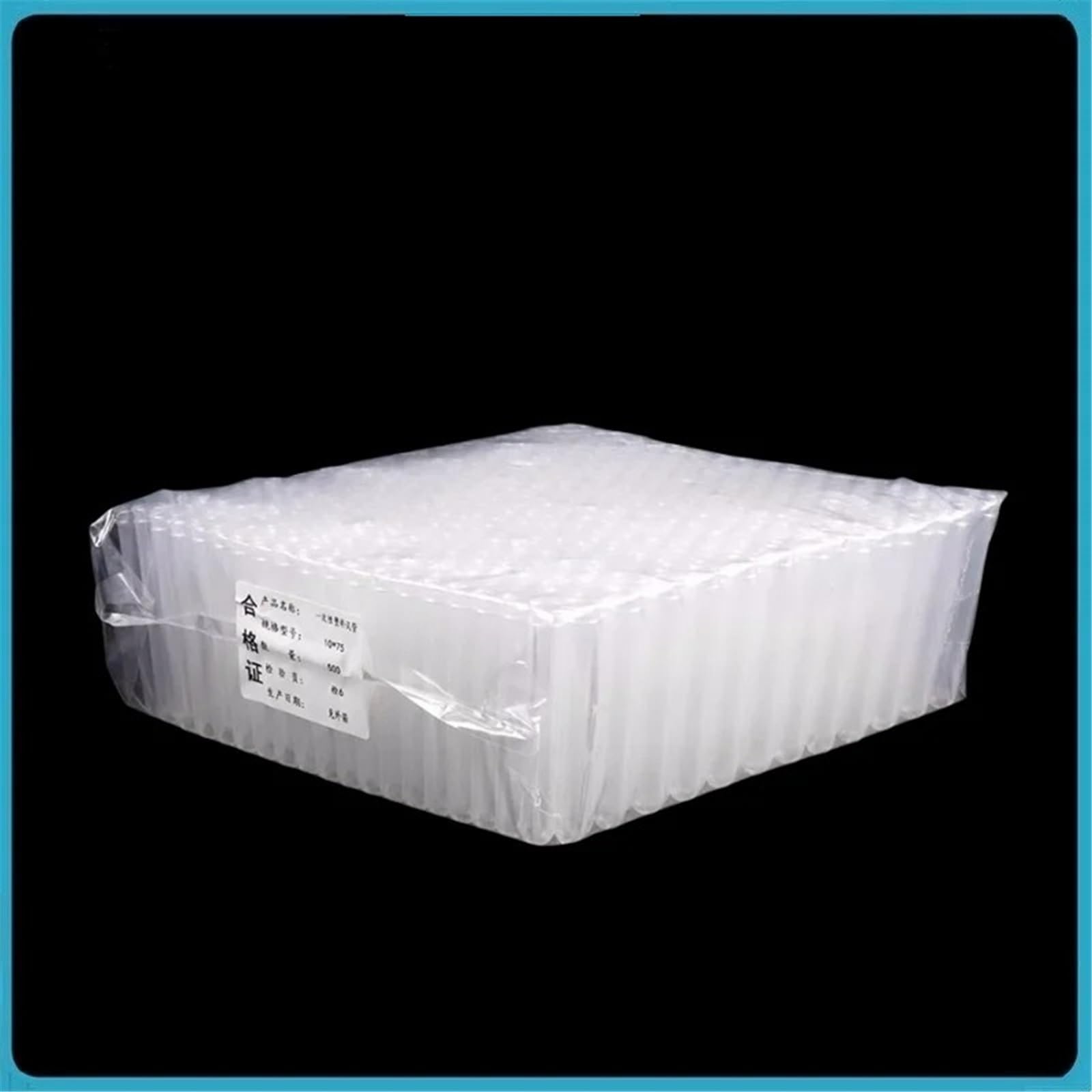 Polyethylen-Reagenzglas 10 mm × 75, Einweg-Reagenzglas aus Kunststoff, durchscheinend, flexibel, 500 Stück/Packung