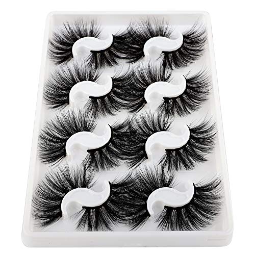 25mm Dramatic Volume False Eyelashes ALPHONSE Full Fluffy 6D Faux Mink Lashes Pack 8 Pairs