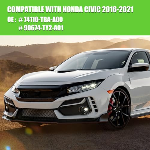 Image of Engine Splash Guard Compatible with Honda Civic 2016-2021 Underbody Shield Plate Replacement for 74110-TBA-A00 90674-TY2-A01