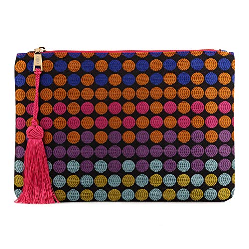Preisvergleich Produktbild Otto Angelino Designer Damen Clutch - Unterarmtasche - Kleiner Kreditkartenhalter mit Münzfach - Ultra-schlanke, Leichte Tasche