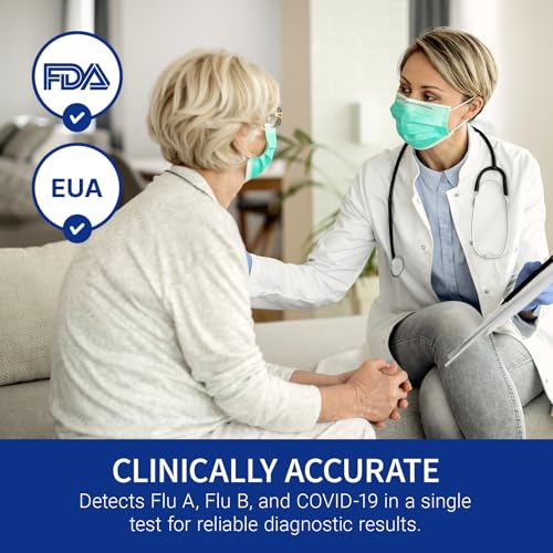 CorDx TyFast 10 Mins Flu A/B & Covid 19 Multiplex Rapid Test, 1 Pack, 5 Tests, Results in 10 Minute, EUA Authorized, at Home 3 in 1 Combo Kit, Use-Friendly & No Discomfort - Image 4