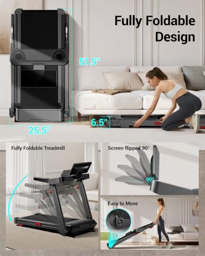 Image of LONTEK Treadmill with Auto 20% Incline, Treadmills for Home