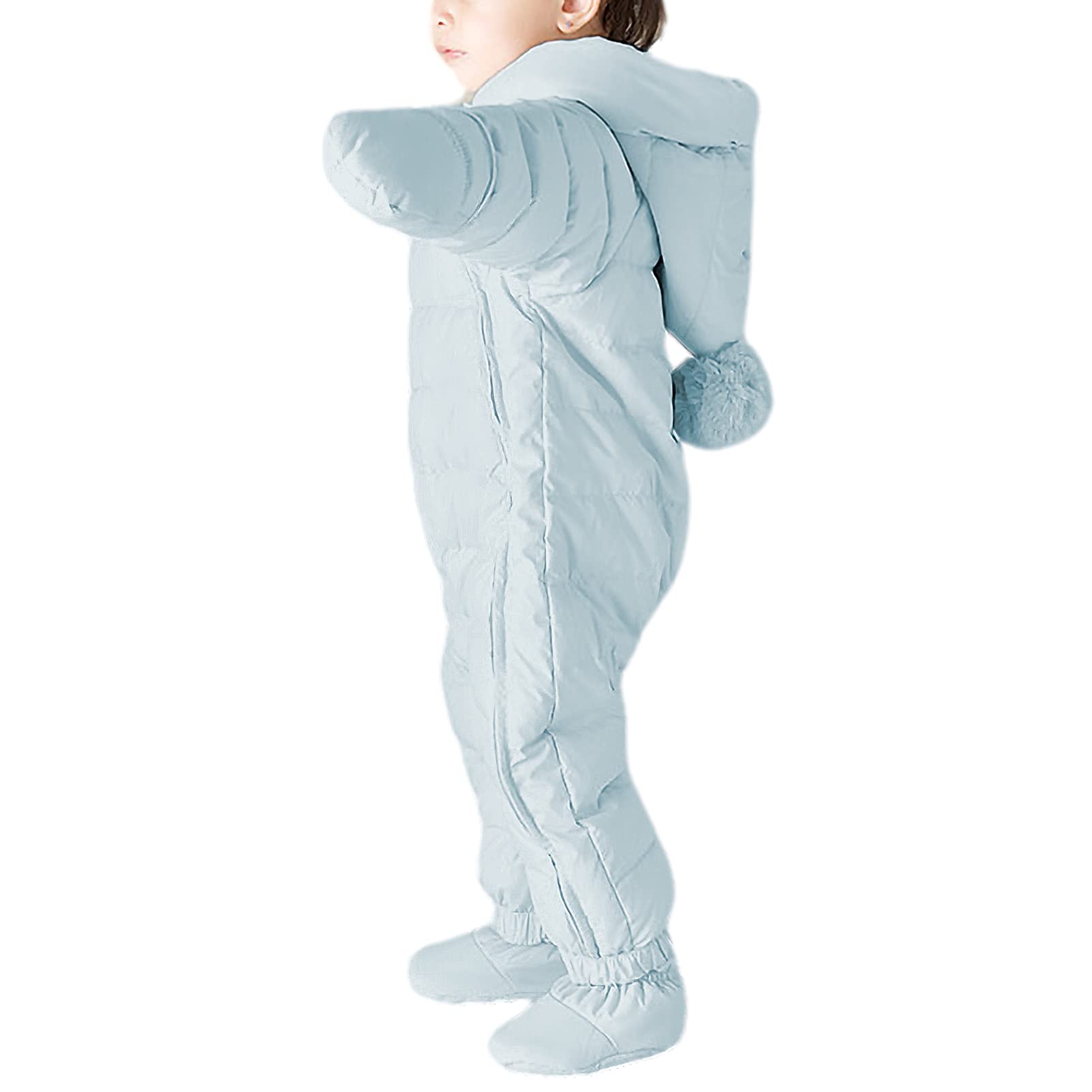 amropi Bambino Tute da Neve Inverno Pagliaccetto con Cappuccio Neonato Body Overall Jumpsuit per 3-24 Mesi
