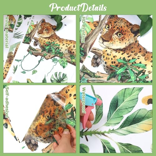 Vinilo Decorativo de Leopardo Grande para Pared miniatura 4