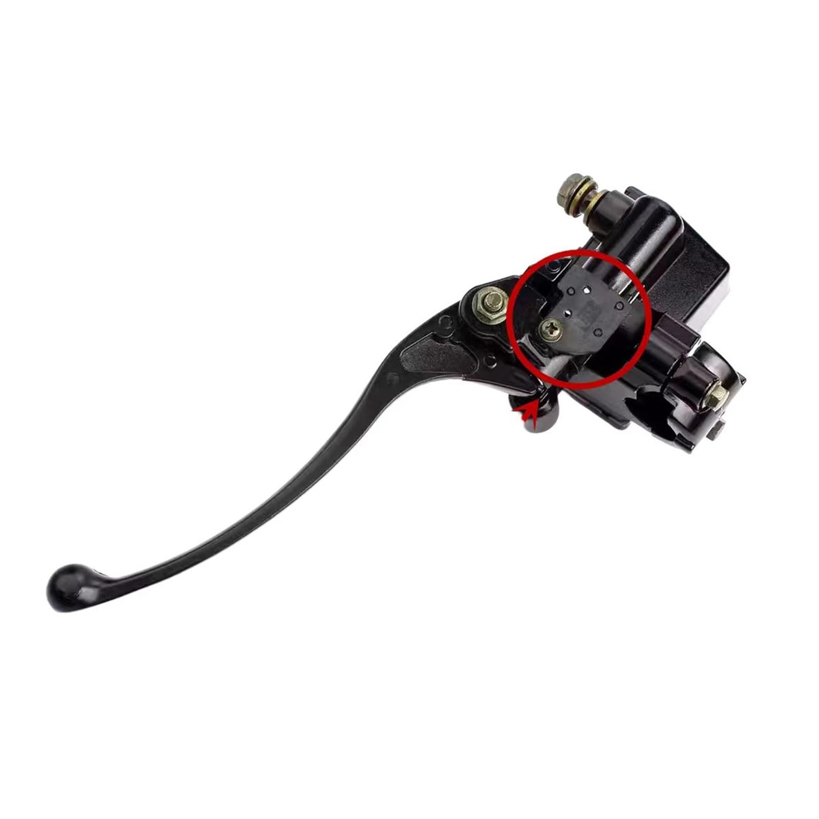 Leva frizione freno moto Adatto per motociclette per Honda Manubrio sinistro e destro per cilindro principale freno idraulico(Right Upper Pump)