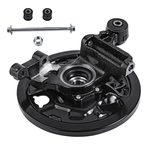 Image of Detroit Axle - Rear 2pc Steering Knuckles for 01-08 Subaru Forester 2001 2002 2003 2004 2005 2006 2007 2008 Steering Knuckles & Wheel Hub Bearing Assembly Replacement