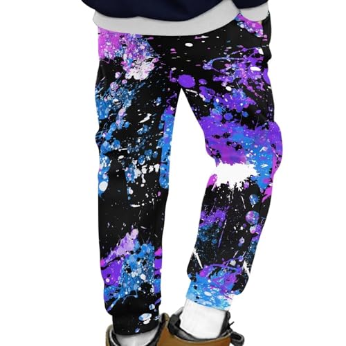 Cozeyat Children's Ankle Length Pant with Pockets,High Elastic Athletic Sweatpants for Sports Jogger,Size 4-15T