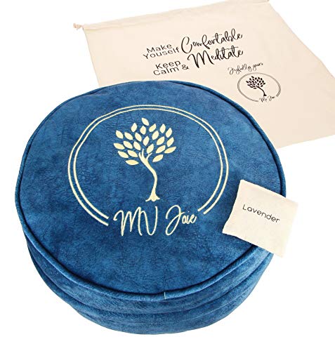 MV Joie Zafu Yoga Meditation Cushion Filled with Buckwheat Hulls & Charcoal Packages