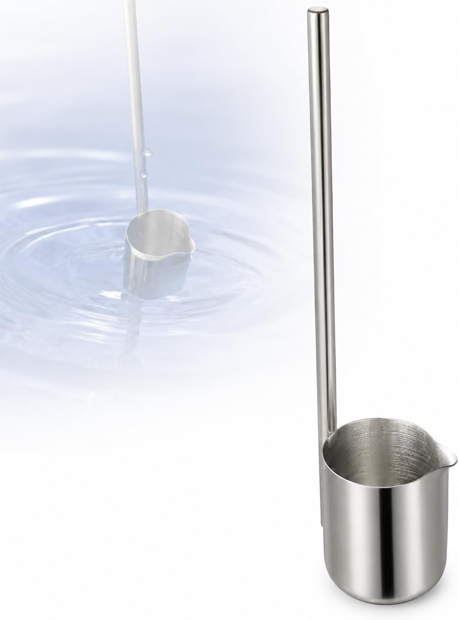 Muestreador De Agua De Acero Inoxidable De 250 Ml, Cucharón Para Muestreo De Agua Con Mango De 1 M, Varilla De Muestreo De Agua Y Cucharón Para Líquidos De Alta Resistencia, Para Recolección De
