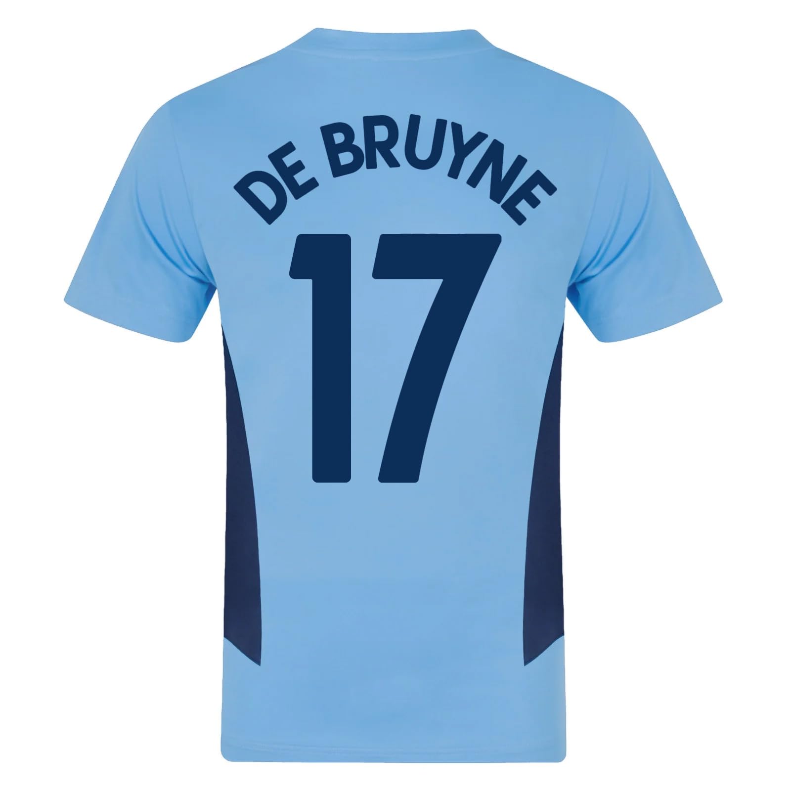 Manchester City FC Mens De Bruyne 17 Poly Kit T-Shirt Sky Blue Medium — image 1